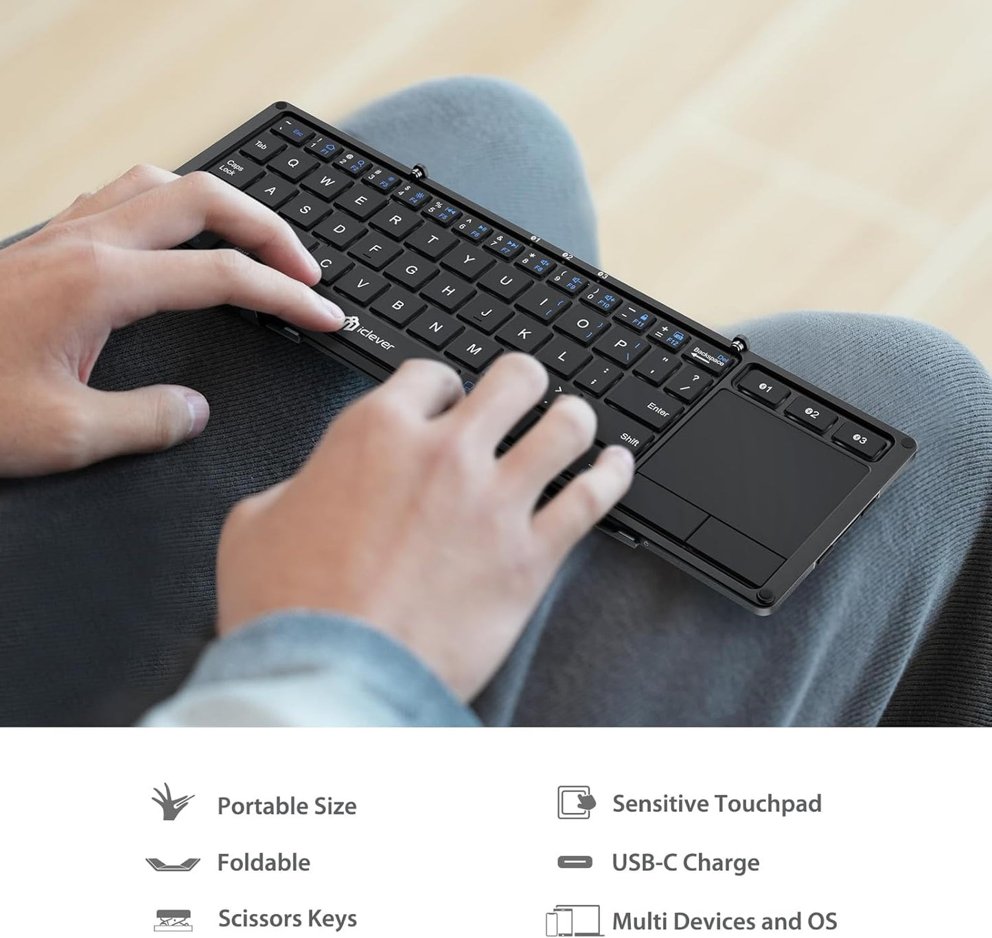 Clever Foldable Keyboard